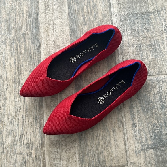 Rothy’s Chili red pointed flats - Picture 2 of 5